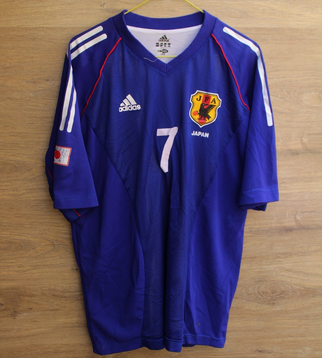 JAPAN 2002/2003/2004 HOME FOOTBALL SHIRT JERSEY ADIDAS #7 NAKATA