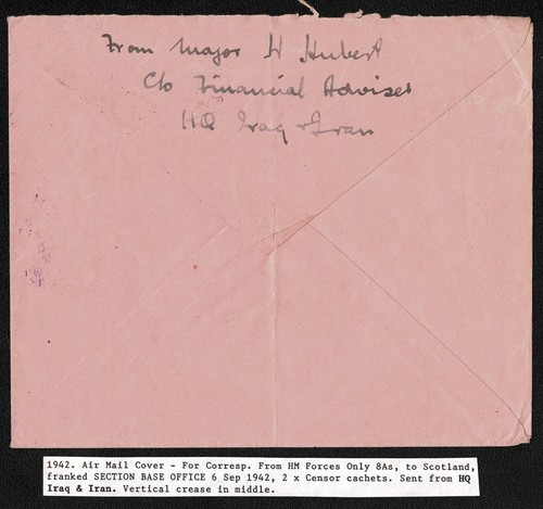 INDIA 1942 HM FORZE SOLO CANCELLERIA - Foto 2 di 2