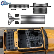 Car Cargo Trunk Roll Bar Roof Storage Molle Panel Rack for Ford Bronco 21+ 4Door