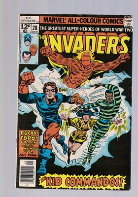 Marvel Comics The Invaders Vol. 1 .  No,  28 January 1978 12p Cover price
