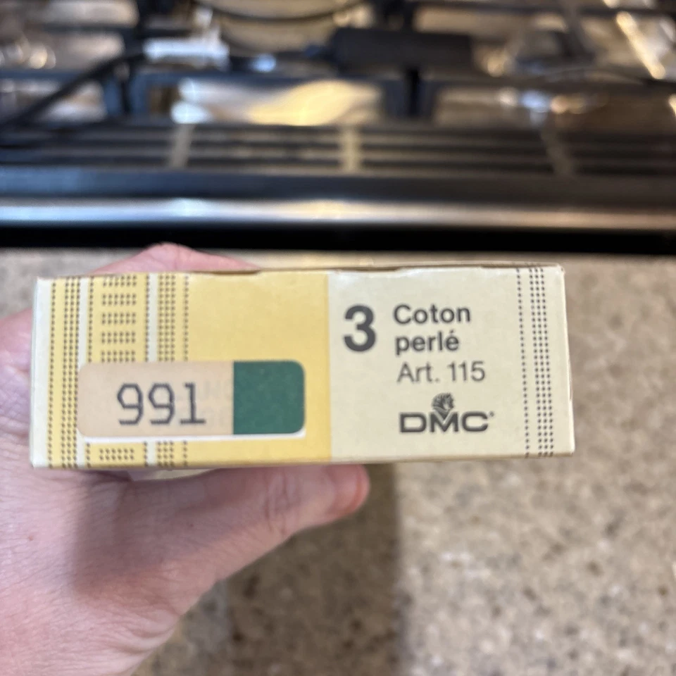 NOS DMC Pearl Cotton (Coton Perle) Size 3 Color 991 TEAL 12 skeins - Image 3 of 3