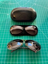 VINTAGE PORSCHE DESIGN BY CARRERA 5621 LARGE AVIATOR SUNGLASSES  EXTRA LENSES