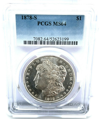 1878-S Silber Morgan Dollar Ausgewählten Von PCGS As