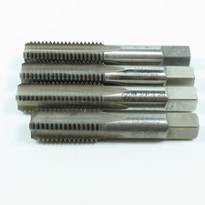 Misc. 3/4"-10 NC HSS 4F Straight Flute Thread Tap Lot of 4