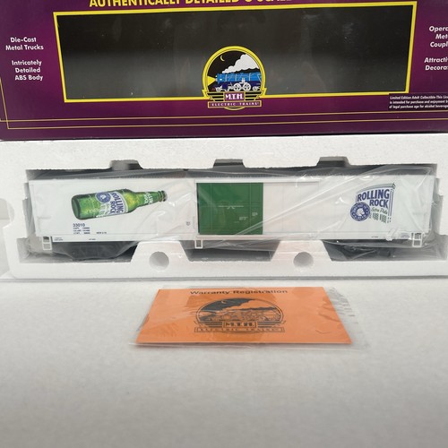 MTH Premier 20-94225 Rolling Rock Beer 60’ Reefer Car O Gauge New #33010 - Picture 3 of 10