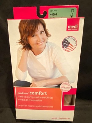 Mediven Comfort women calf (ew) closed toe compression stockings size IV, 20-30