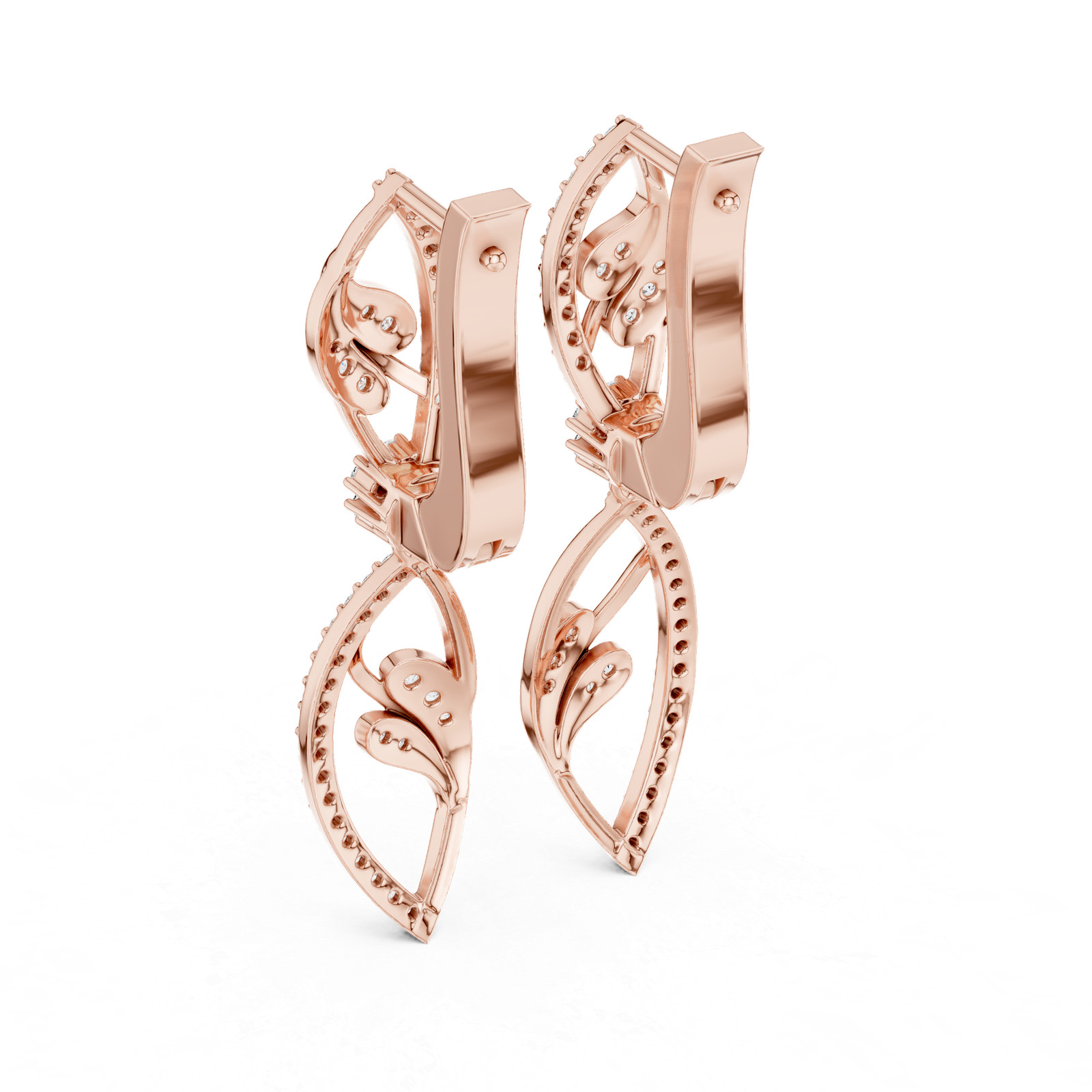 Pendientes colgantes de boda para mujer 88 piezas diamante VVS1 D color redon...