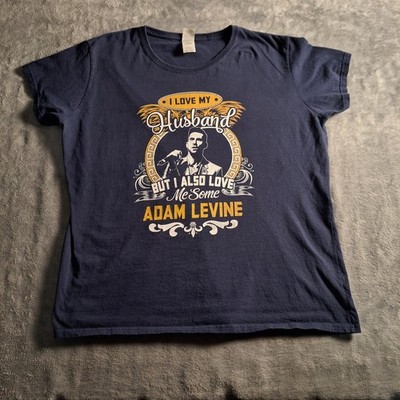 Adam Levine T-Shirt  I Love My Husband But I Also Love Me Some Adam Levine  2XL 