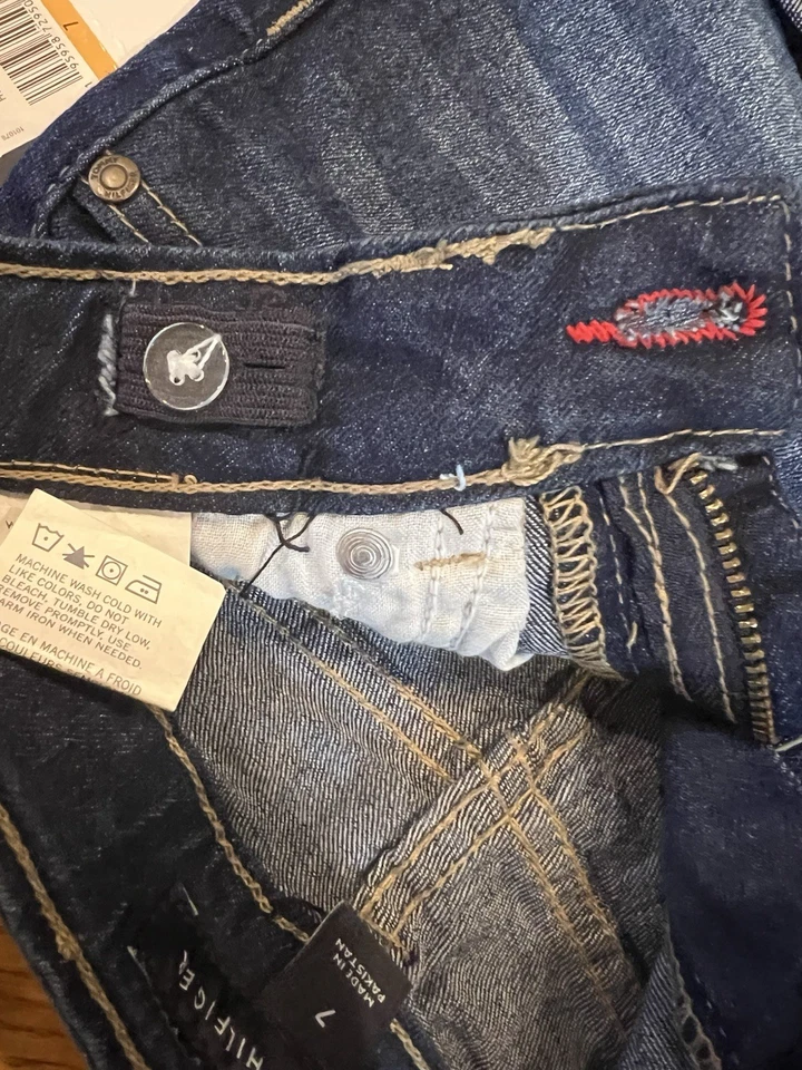 Tommy Hilfiger девочек Jean шорты - размер 7 - Hudson стирка - новый с Ярлыками - Изображение 4 из 4