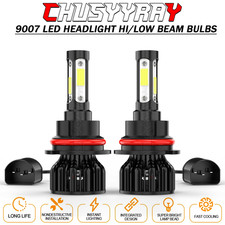 2 9007 Hb5 Led Headlight Conversion Kit High Low Beam Light Bulb 6500k 8000lm