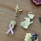 Mixed Lot 14 Brooches Pins Hearts Flowers Angels Ladybug Anchor Starfish Burst — photo 7