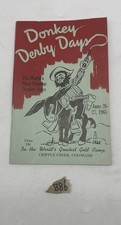 1960s Colorado Ephemera Lot Cripple Creek Donkey Derby Days Arrowhead Hunting
