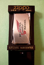 NEW NOS Zippo Money Clip Knife Red Wing Boots...