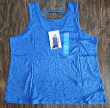 RBX Slub Jersey Tank Top With Side Vents Athletic Blue, XL, New MSRP $48