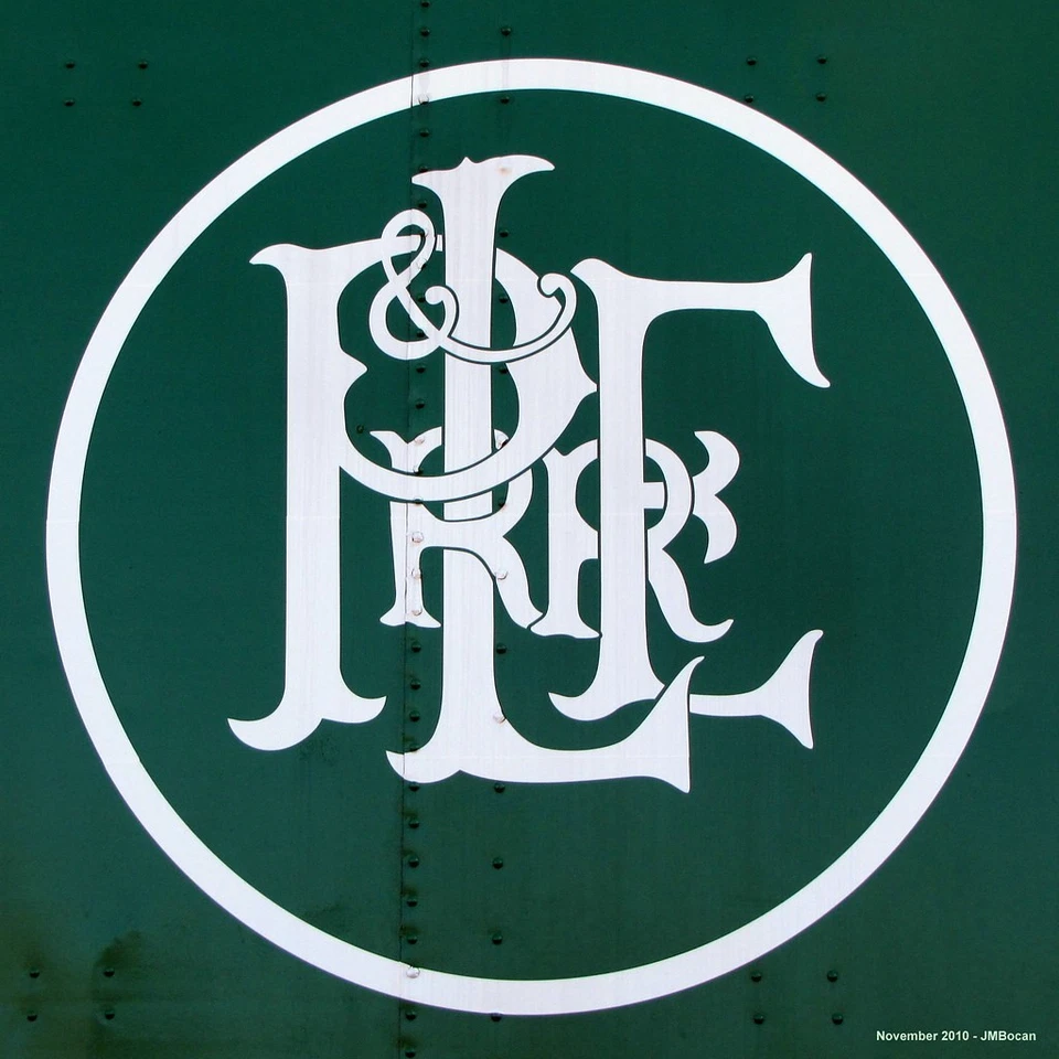 🔥 Placa de placa de señalización de aluminio fundido Pittsburgh & Lake Erie Railroad P&LE RR  Foto 3 de 4