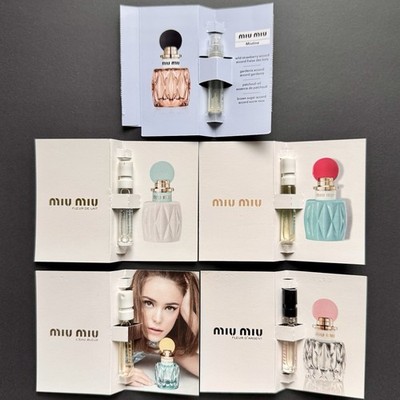 Miu Miu Perfume Collection Sample Spray Vial 5pc Set | eBay