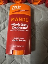 Mando Whole Body Deodorant -Cabin Retreat limited Smooth Solid 2.6oz
