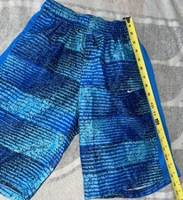 Nike Youth Swim Trunks Blue, Size L Drawstring With Pockets