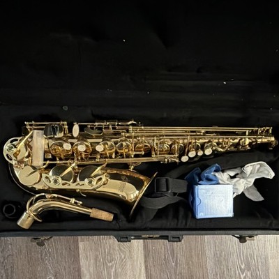 Alpine Saxophone Eb Brass Gold Lacquer Finish with Case
