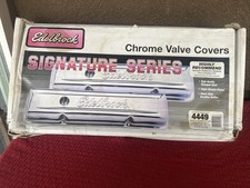 Edelbrock Valve Cover Signature Series Fits Chevrolet 1959-1986 262-400 Ci V8 Lo