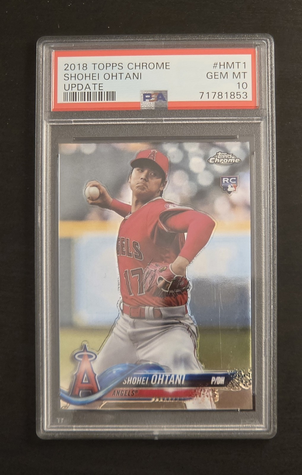 Shohei Ohtani RC PSA 10 - 2018 Topps Chrome Update Rookie #HMT1