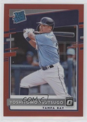 2020 Donruss Optic Rated Rookies Red Prizm 1/60 Yoshi Tsutsugo #61 Rookie RC y6z