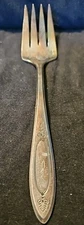 Vintage Oneida Community Plate Serving Fork Silver Plate  Adam Pattern 8 3/8"