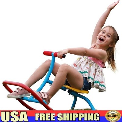 Kids Rocking Horse Seesaw Safe Home Playground Toddler Outdoor Playset 3 5 Years