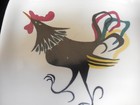 Vintage Mid Century Glidden Pottery Rooster Dish Plate MCM — photo 2