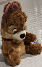 DISNEY 1998 Furry CHIP n' DALE Bean Bag PLUSH 7" Tall TOKYO Japan NAKAJIMA Excl.