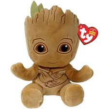 TY Groot Marvel Avengers Beanie Babies Regular, Licensed Beanie Baby Soft Plush