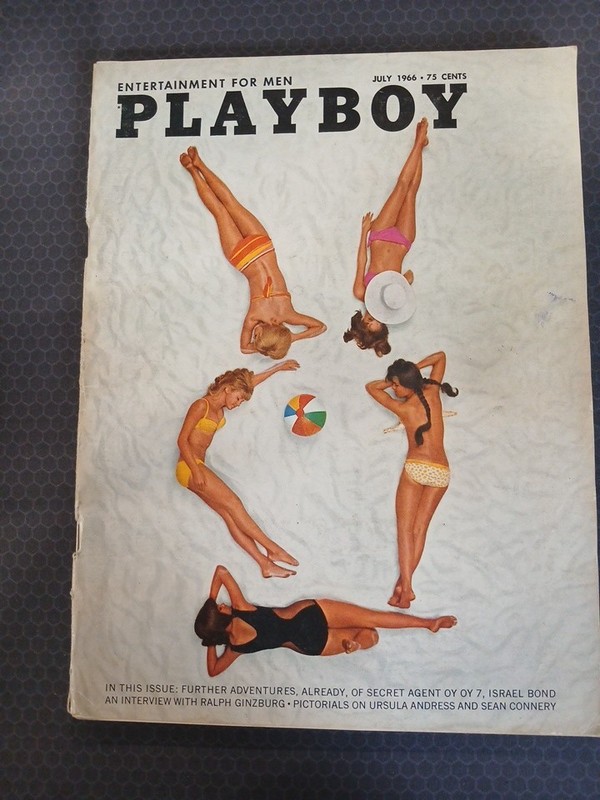 PLAYBOY JULY 1966 Tish Howard Ralph Ginzburg Parody of Secret Agent Oy Oy 7 