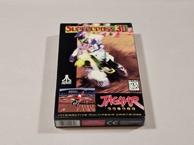 Supercross 3D Atari Jaguar Cart w/manual, Complete In Box CIB **Tested**