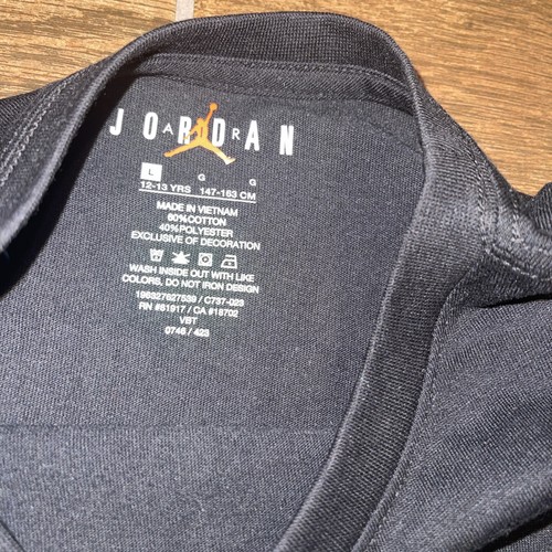 Nike Air Jordan Anti-Gravity Machines Youth Large T-Shirt Black Double-Sided - Picture 6 of 9