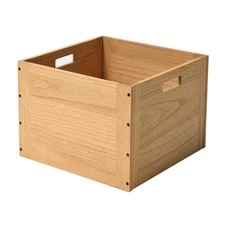 Stackable Wood Storage Cube/Basket/Bins Organizer for Home Books Clothes Toy ...