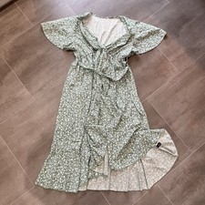 Green&White Summer Dress Woman’s 2XL