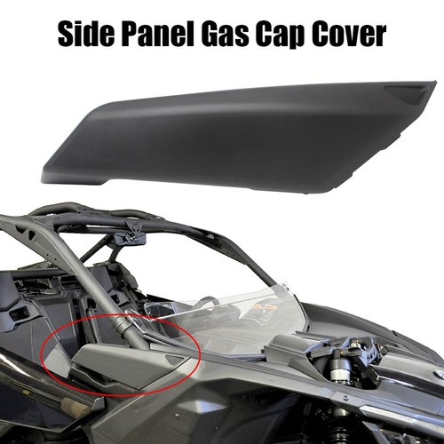 Black Right Side Panel Gas Cap Cover For Can-Am Maverick X3 Turbo RR 2020-2022 - Picture 3 of 20