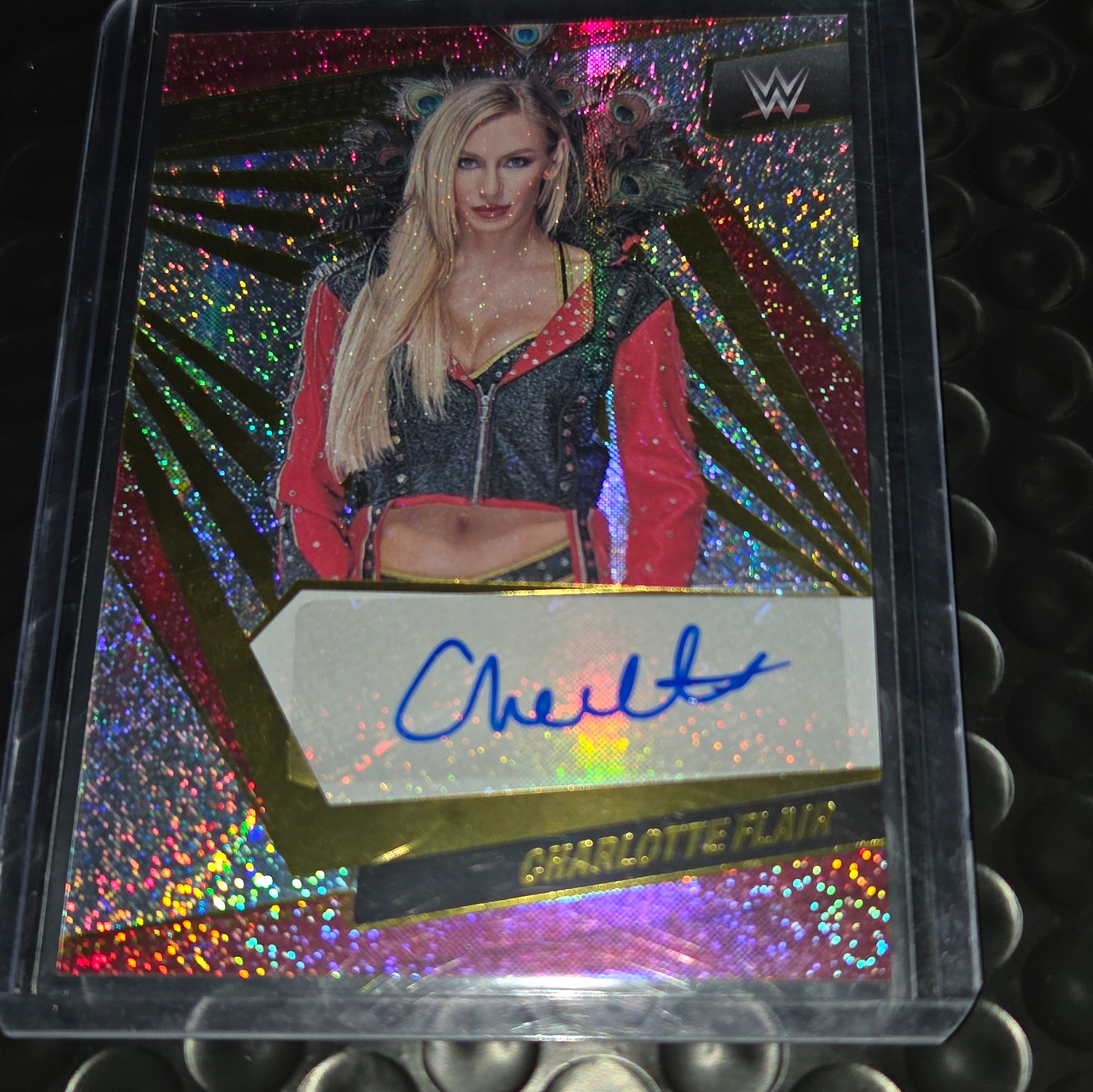 Panini 2022 Revolution WWE Charlotte Flair Auto Card #AG-CFL view 1