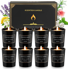 8 Pack Candles for Home Scented Aromatherapy Candles Gifts Set for Women Soy Wax