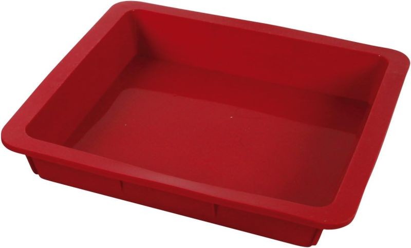 Moule carré 24.5cm en silicone antiadhésif pour cuisson homogène