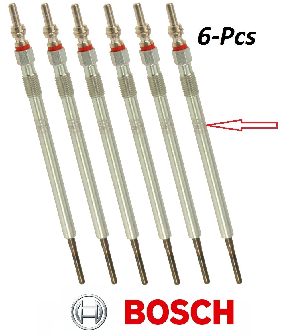 6-Pcs OEM BOSCH Diesel Glow Plug  for Dodge Mercedes-Benz Sprinter 001 159 50 01
