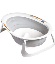 Boon Naked 2-Position Collapsible Baby Bathtub Infants Toddlers Gray New