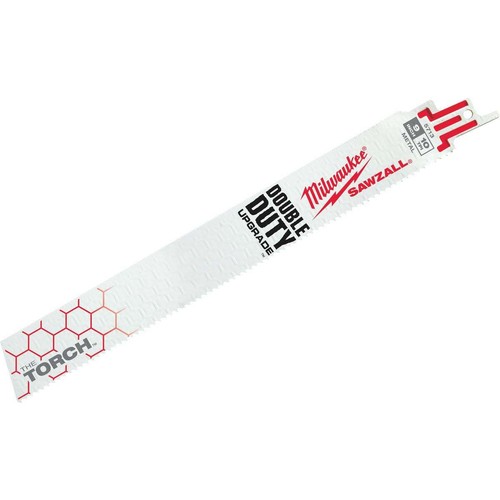 Milwaukee 48-00-5713 SAWZALL TORCH 9" 10-TPI Blades, 5-Pack