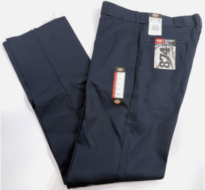 NEW MENS 34x37 DICKIES ORIGINAL 874 WORK PANTS DARK NAVY 34x37