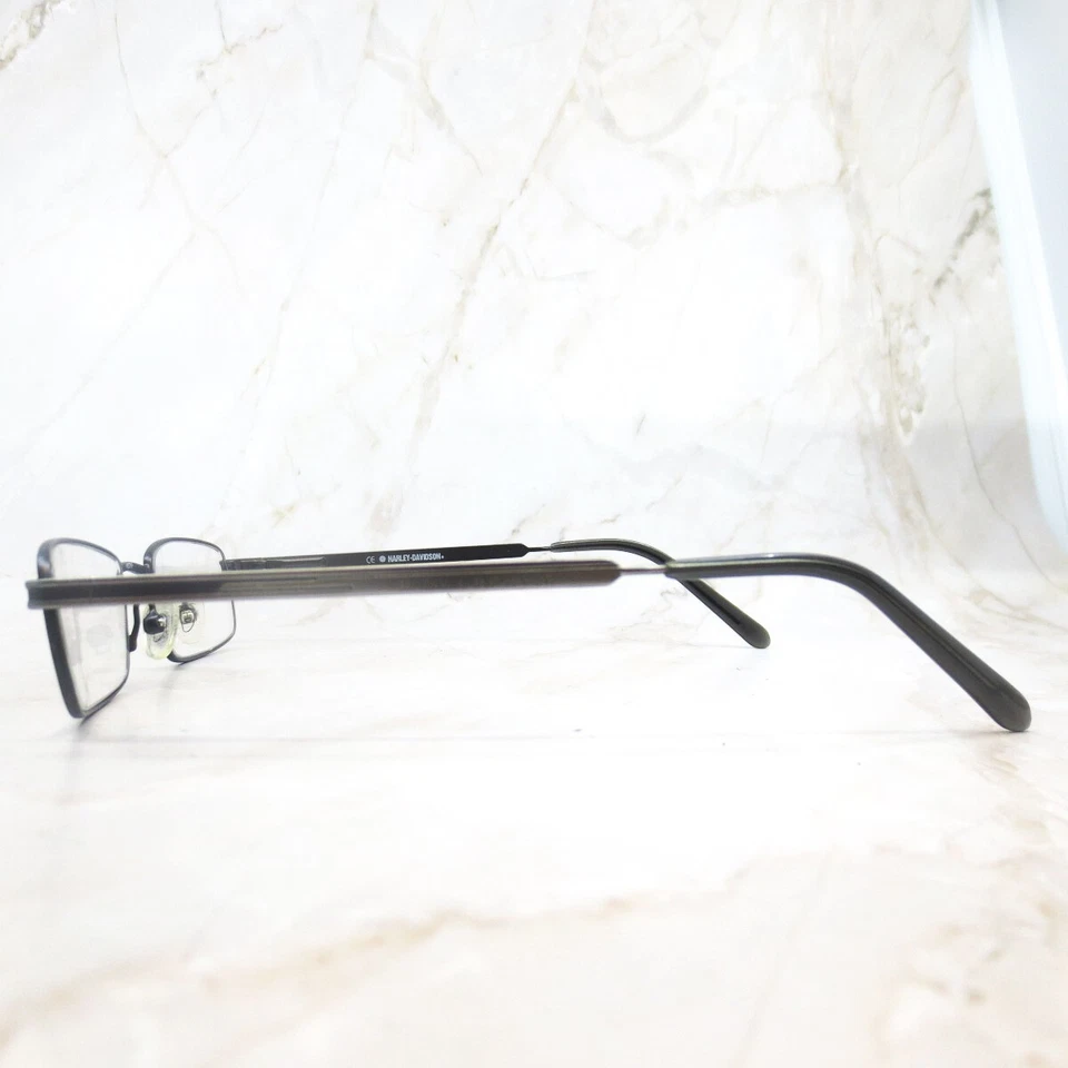 Armação de óculos Harley Davidson HD 178 masculina prata aro completo retangular 49-19-145 - Imagem 3 de 4