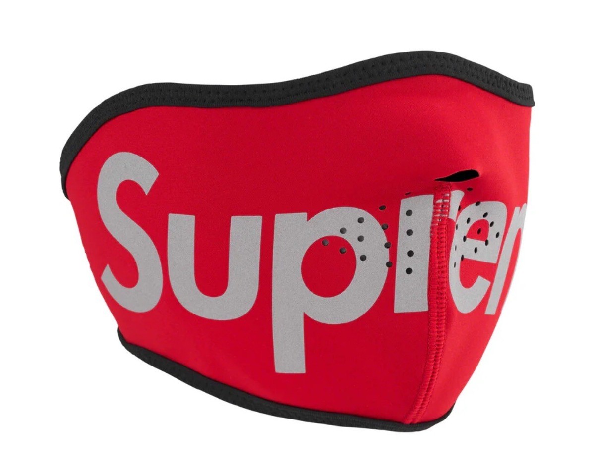 SUPREME Windstopper Red Reflective Facemask Ready To Ship
