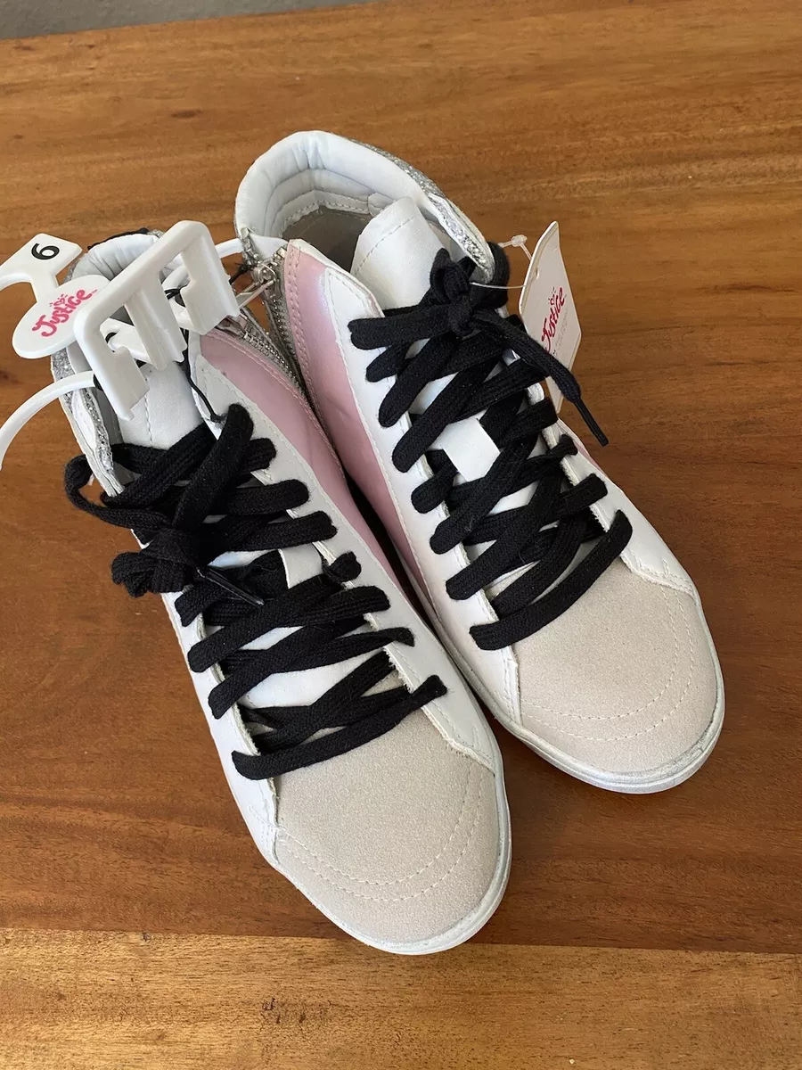 Girls sparkle high tops cheap