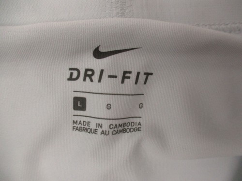 NIKE DRI-FIT Size L Girls White Stretch Waist A-Line Athletic Tennis Skort 223 - Picture 3 of 7