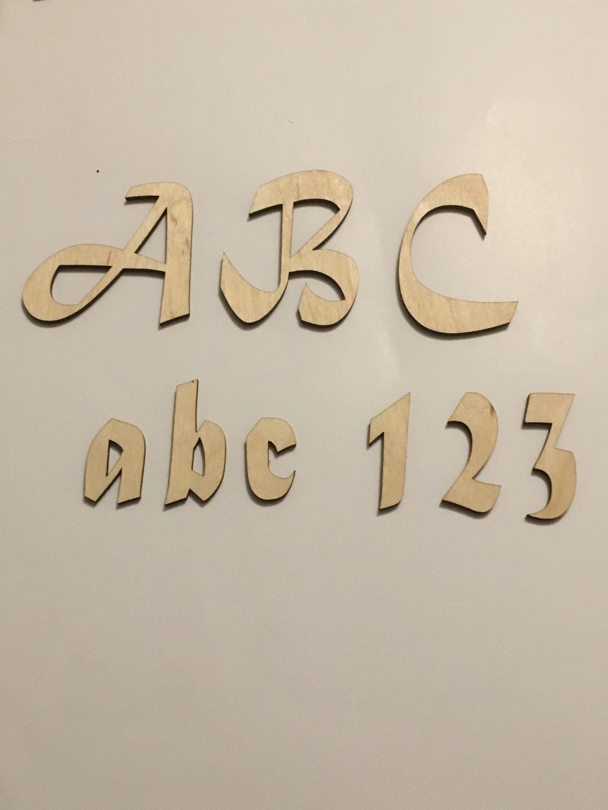 One Laser Cut Wooden Letter, Mattura Script Font, Crafting Supplies, Letters eBay