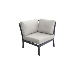 Tk Classic Lexington Modern Patio Corner Chair In Ash And Black Ebay